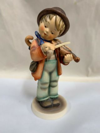 Rare Vintage Hummel Boy With Violin 8 " Figurine " Little Fiddler " (a15)