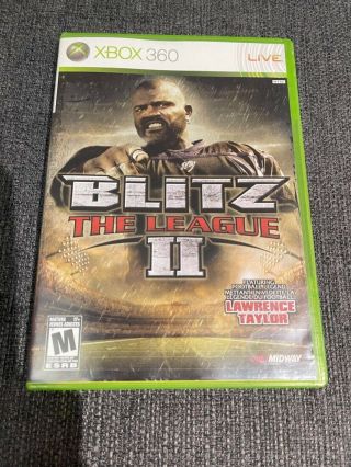 Blitz The League Ii (2) Microsoft Xbox 360 Complete Cib Rare 2