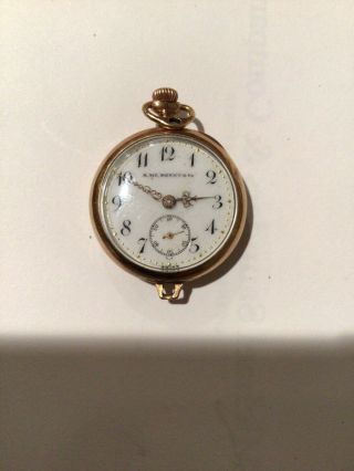 Rare A Mc Henry Primrose W Co.  Ladies Swiss Pocket Watch Fahy’s Bristol 15 Jewel