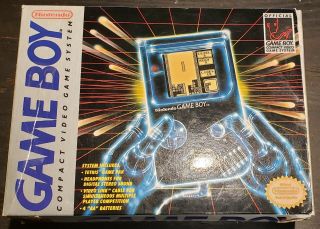 Nintendo Game Boy Dmg - 01 Launch Edition Rare Blue Sweater Box Version - 1989