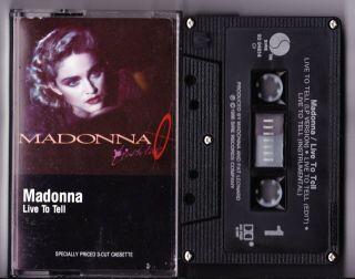 Madonna – Live To Tell Canadian Cassette Maxi Single Rare