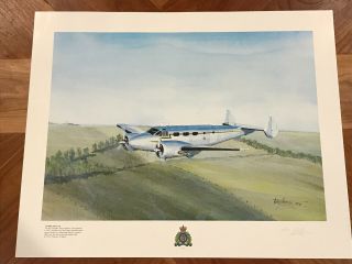 Rcmp Art Prints (6) Aircraft Series Rare Police Nwmp Rnwmp