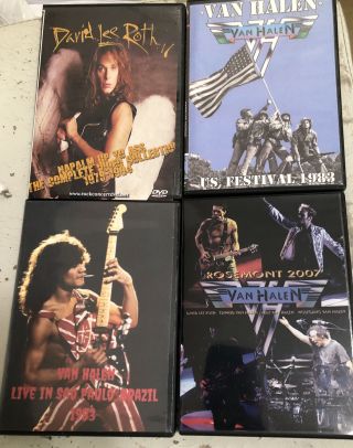 Van Halen Live In Concert/music Video Discounted Rare Dvd Bundle 1978 - 2007