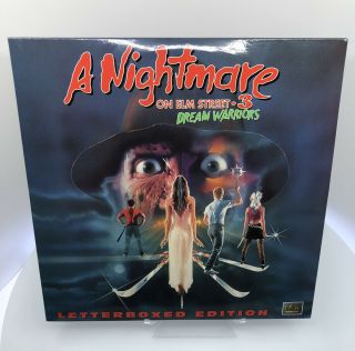 Nightmare On Elm Street 3 Dream Warriors Laserdisc Horror Letterbox Edition Rare