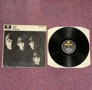 Beatles With The Beatles ‘jobete’ 1963 1st Press Uk Mono Lp Rare Vg