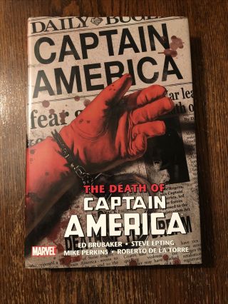 Death Of Captain America Omnibus Hardcover By Brubaker Rare Oop Marvel Hc