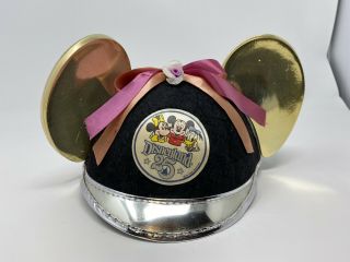 Rare 1980 Disney Disneyland 25th Anniversary Mickey Mouse Ears/hat Minnie/donald