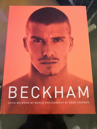Rare David Beckham My World Photography Book Signed By David Beckham Xmas