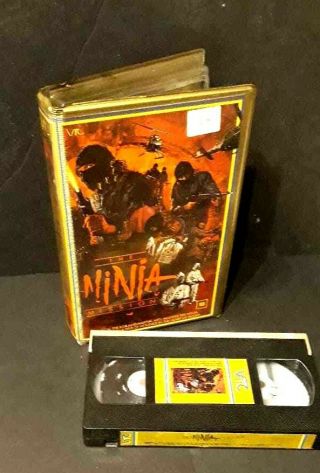 Very Rare " Ninja Mission " Vtc Release Pal Vhs Big Box
