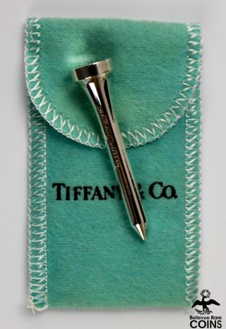 Tiffany & Co.  Sterling Silver (. 925) Vintage Rare Collectible Golf Tee W/pouch