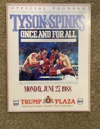 Rare Mike Tyson Vs Michael Spinks Vintage On Site Programme 1988