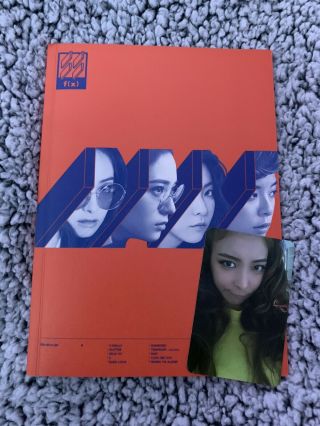 F (x) 4 Walls Album - Orange Ver.  With Luna Back Cover & Photocard Very Rare