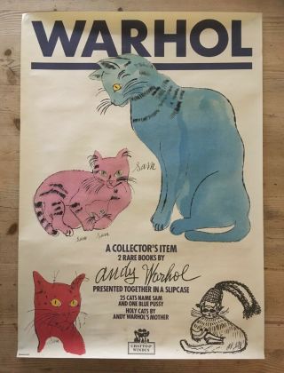 Andy Warhol 1987 Book Promo Poster 