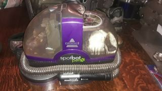 Bissell Spotbot Pet Portable Carpet Cleaner 2114 Rare Pro