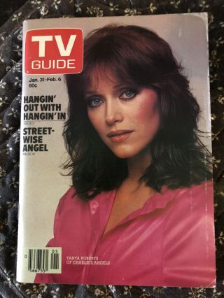 Charlies Angels Tanya Roberts “rare” Tv Guide Near Jan 31 - Feb 6 1981