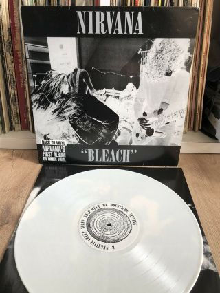 Nirvana - Bleach (sub Pop ‎– 9878400341) White Vinyl Lp 2002 Grunge Cobain Rare