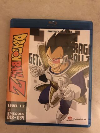 Dragon Ball Z Level Set 1.  2 Blu Ray Rare Oop Goku Vegeta Dragon Box Season Dvd