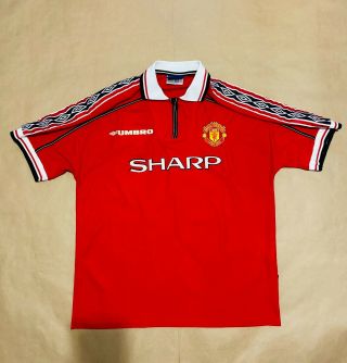 Manchester United 1998 2000 Home Shirt Rare (xl)