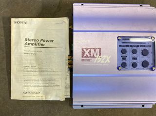 Old School Sony Xm - 752x 2 Channel Amplifier,  Rare,  Vintage,  Sq,  Japan,  Owners Man