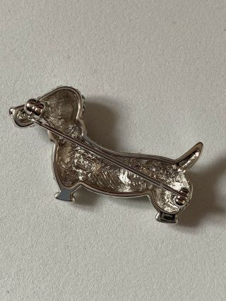 RARE Vintage Attwood & Sawyer Signed A&S Dachshund Sausage Dog Brooch Pin 3