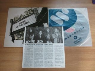 White Lion - Mane Attraction 1991 Rare Korea Orig Lp W/insert No Barcode Nm