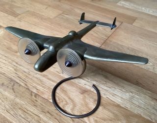 Rare C1939 Ww2 Trench Art Raf Handley Page Hampden Aircraft On Stand