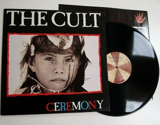 The Cult - Ceremony Lp Vinyl Ex,  /n Rare 1991 Uk 1st Press Album