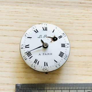 Rare Vintage Le Roy A Paris French Verge Fusee Movement C1750 Watchmaker Estate