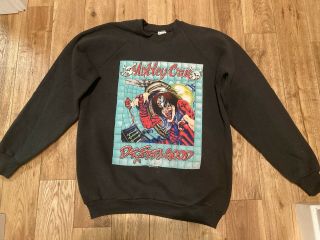 Motley Crue Vintage - 1989 Sweatshirt - Ultra Rare - Dr Feelgood - Xl