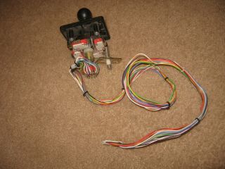 Vintage Rare Snk Rotary Micro - Switch Joystick With Wiring Harness