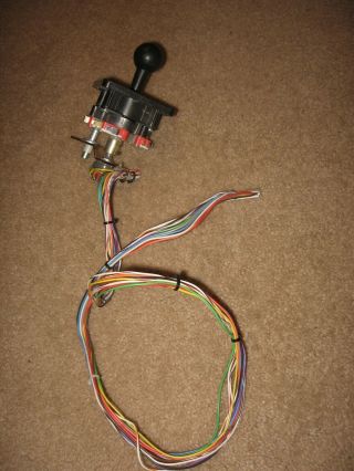 VINTAGE RARE SNK ROTARY MICRO - SWITCH JOYSTICK WITH WIRING HARNESS 2