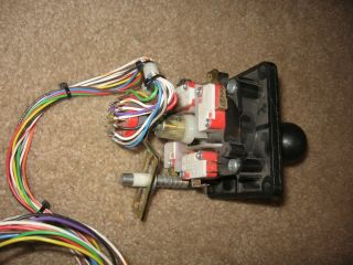 VINTAGE RARE SNK ROTARY MICRO - SWITCH JOYSTICK WITH WIRING HARNESS 3