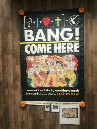 Frankie Goes To Hollywood Rare Huge Poster Welcome To The Pleasuredome Bang Fgth