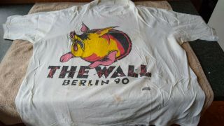 Rare Official Roger Waters The Wall Berlin 1990 T - Shirt Xl