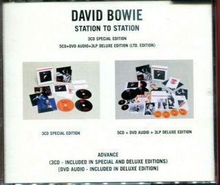 1 Cent 3xcdr & Dvdr Promo Advance David Bowie - Station To Station Rare