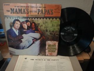 The Mamas & The Papas / If You Can Believe.  Rare Japan Orig.  1966 Lp W/insert