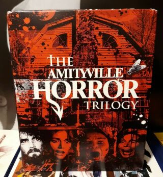 The Amityville Horror Trilogy Blu - Ray Box Set Scream Factory Rare Oop