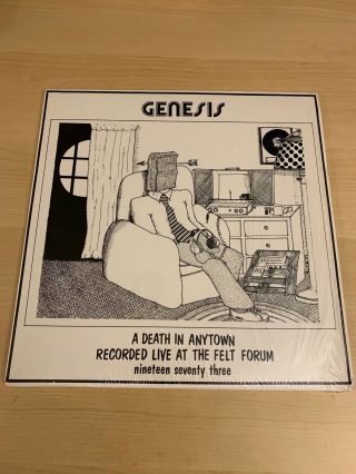 Genesis – A Death In Anytown - Live At The Felt Forum 1973 Rare 2 Vinyl Lps Nm