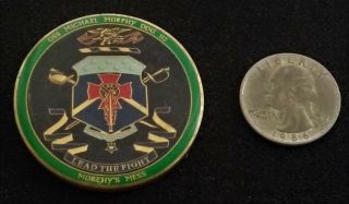 Rare Medal Of Honor Navy Murphy Us Navy Seal Nsw Socom Ddg - 12 Usn Challenge Coin
