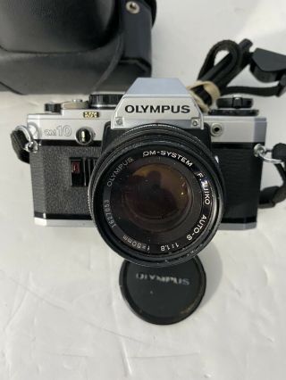 Olympus Om - 10 W Olympus 1:1.  8 / 50 Mm Lens F.  Zuiko & Great Rare