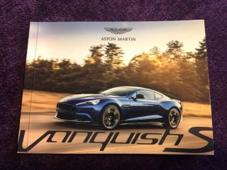 Aston Martin Vanquish S,  Pocket Guide Brochure - English - 2016 Era - Rare