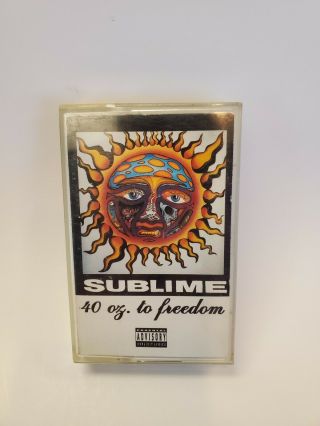Sublime 40 Oz To Freedom Cassette Rare Bradley Nowell Mca Skunk Records