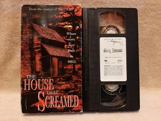 The House That Screamed 1 Vhs Horror Rare Oop Only Listing On Ebay Very Rare