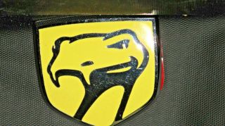 Rare Yellow Dodge Viper Hood Emblem Medallion -