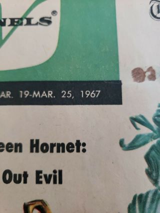 BATMAN VINTAGE 1966 TV GUIDE RARE GREEN HORNET 2