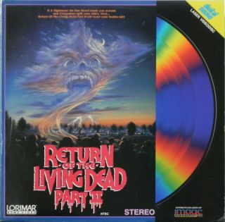 Return Of The Living Dead Part Ii Laserdisc Very Rare