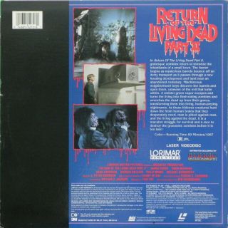 Return Of The Living Dead Part II Laserdisc VERY RARE 2