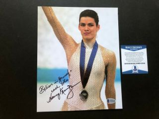 Nancy Kerrigan Rare Signed Autographed Olympic Skate 8x10 Photo Beckett Bas