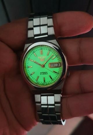 2000 Full LUMINOUS Stunning Green dial Hodinkee Datejust Rare Vintage JDM OEM SS 2