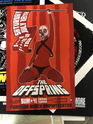 Sum 41 The Offspring Rare Event Poster Florida